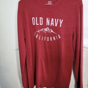 Old Navy Maroon soft washed ultra-doux size small